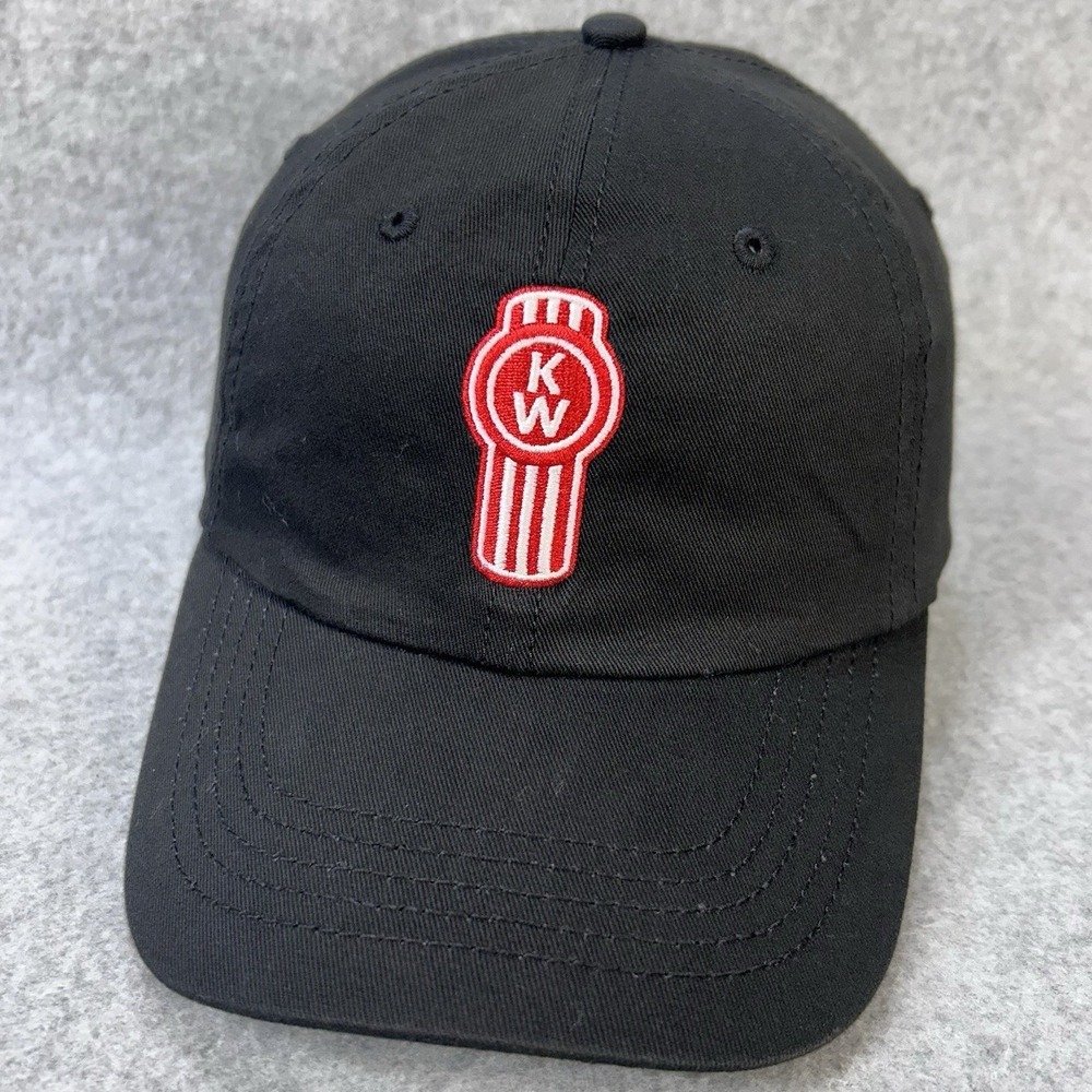 Kenworth Logo Mens Black Kenworth Baseball Cap Adjustable OSFM